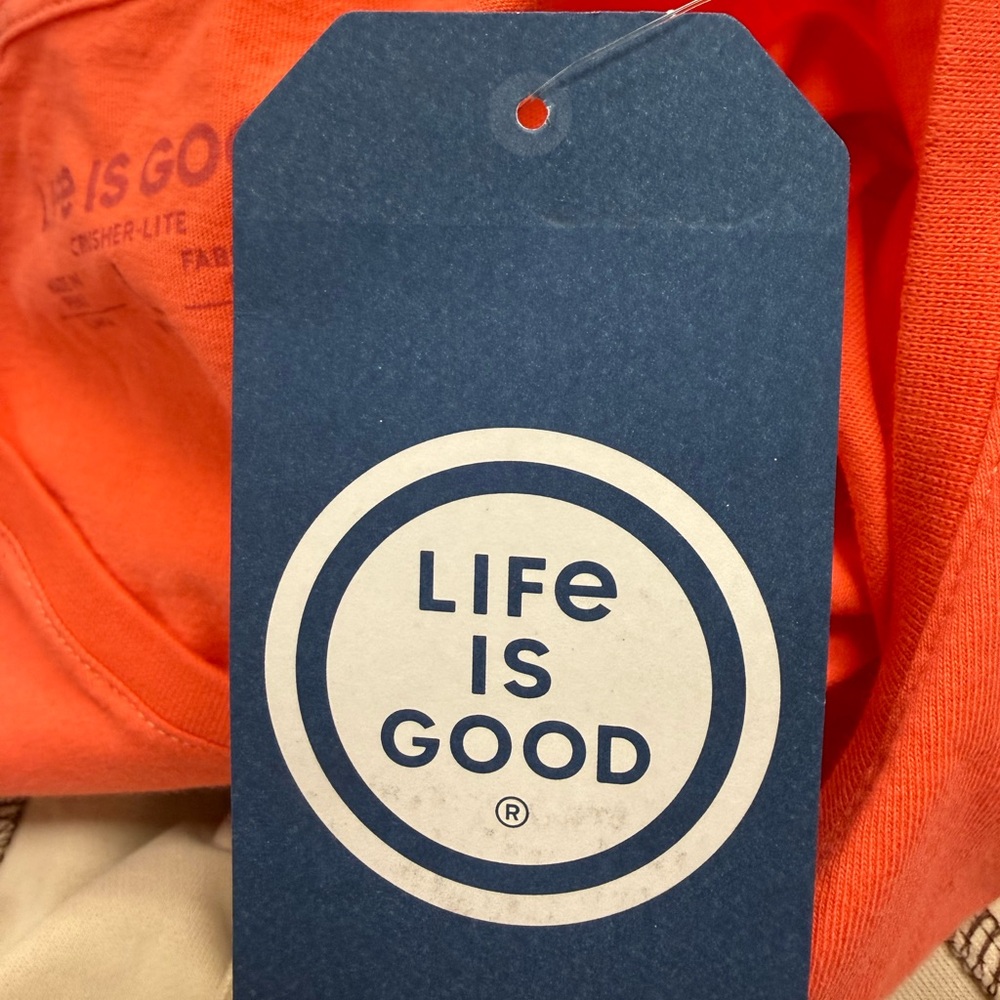BNWT Life Is Good Women’s Short Sleeve Breathe Tee Shirt. Size Large - Picture 8 of 9